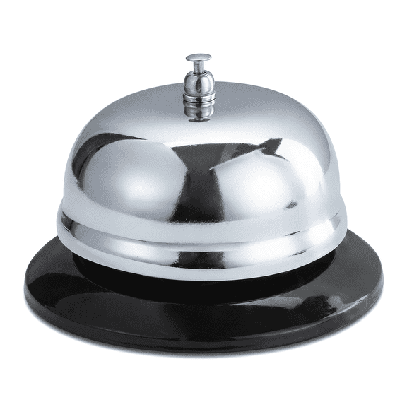 Ring Bell, Hotel Service Steel Bell Call Ringer – Christmas! – Reception Restaurant Desk Kitchen Toy