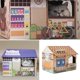 thumbnail image 4 of Casa para gatos de cartón corrugado con rascador, plegable y extraíble. marrón, 4 of 9