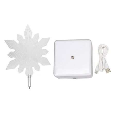 

Flash Sale 3D Metal Sheet Night Light Rotation Rechargeable Decoration 3D Night LED Light Base Snowflake
