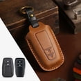 thumbnail image 1 of Car Key Fob Cover Case Protector For Toyota Camry Avalon Key Fob Cover Handmade Leather Case, 1 of 19