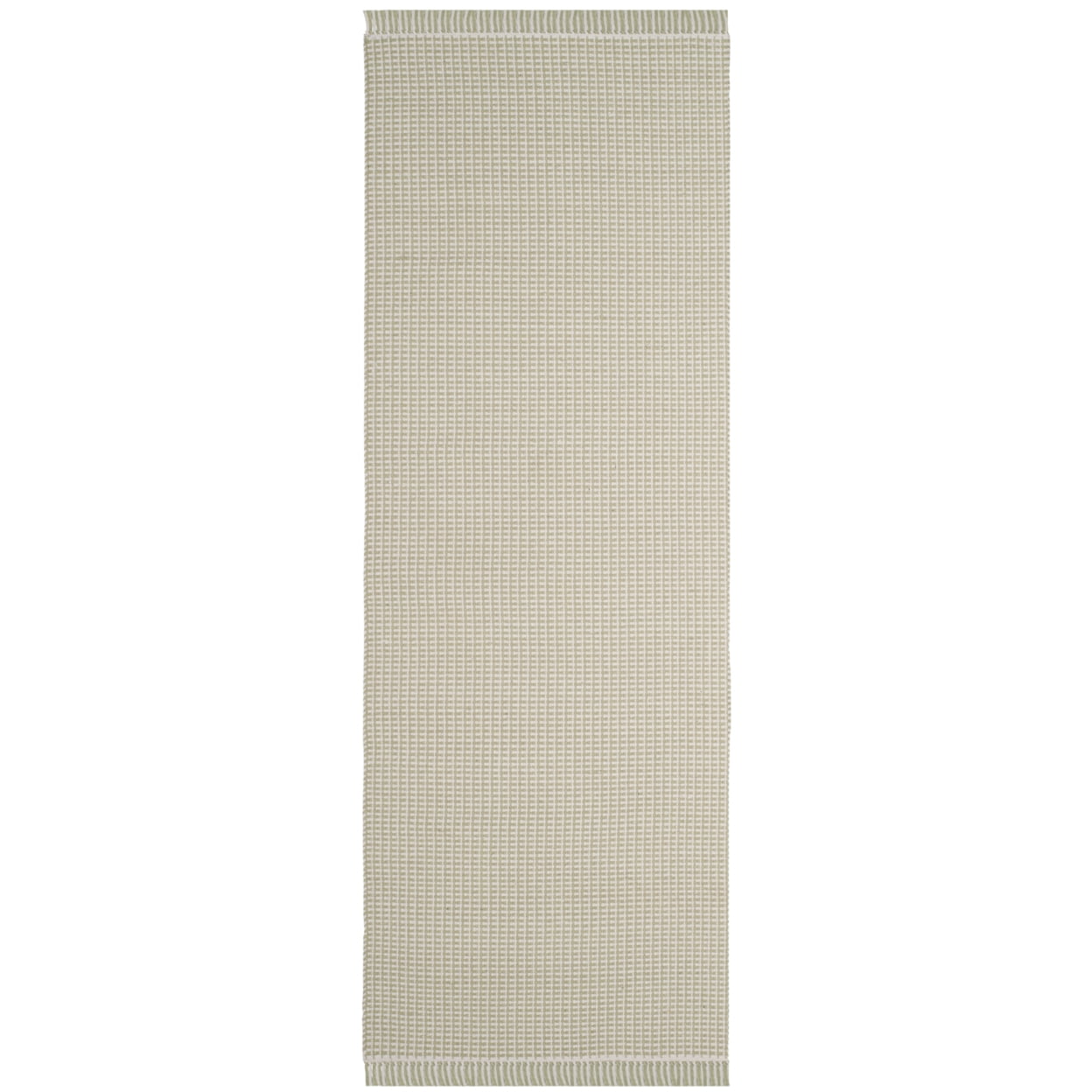 SAFAVIEH Montauk Patton Geometric Cotton Area Rug, Ivory/Green, 6' x 6' Square