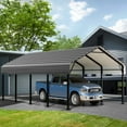 thumbnail image 3 of Walsunny 12X20 FT Carport, Heavy Duty Carport Canopy with Galvanized Steel Roof and Frame, Metal Carport Upgraded Extra Large Garage, 3 of 9