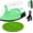 Light Green, variant on Mini Heat Press Iron Machine,Portable Mini Electric Iron,Small Heat Press Iron,Mini Iron Press for Clothes Shoes Bags Hats,Iron Press Machine for Heating Transfer,Silicone Pad Included (Blue)