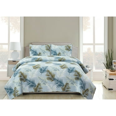 GLORY HOME-3 PIECE PRINTED QUILT SET