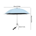 thumbnail image 3 of Stroller Sun Umbrella, UPF50+ Clip on Baby Parasol with 360° Adjustable Clamp, Universal Shade for Wagons, Camping Carts, Tricycles, and Pushchairs, 3 of 7