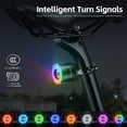 thumbnail image 4 of Luz trasera colorida para bicicleta, luz de ciclismo nocturna de tamaño compacto, freno inteligente, 4 of 8