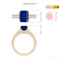 thumbnail image 5 of ANGARA Lab Grown 2.45 Ct Blue Sapphire Engagement Ring for Women in 14K Yellow Gold (Size-9x7mm) | September Birthstone, Anniversary, Jewelry Gift for Women | Lab-Grown Blue Sapphire Ring, 5 of 8