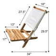 thumbnail image 4 of AmeriHome Acacia and Canvas Folding Chair, 4 of 4