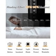 thumbnail image 5 of Black Boho Blackout Curtains 39 Inches Long for Bedroom, Vintage Abstract Striped Geometric Motifs Thermal Insulated Room Darkening Black Out Window Curtain Panels Grommet Drapes for Living Room, 5 of 8
