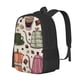 thumbnail image 1 of Fotbe Vintage Coffee Mochila para Hombre y Mujer - Tela Oxford 600D Resistente - Mochila Impermeable de Gran Capacidad para Escuela, Viajes y Senderismo, 1 of 6