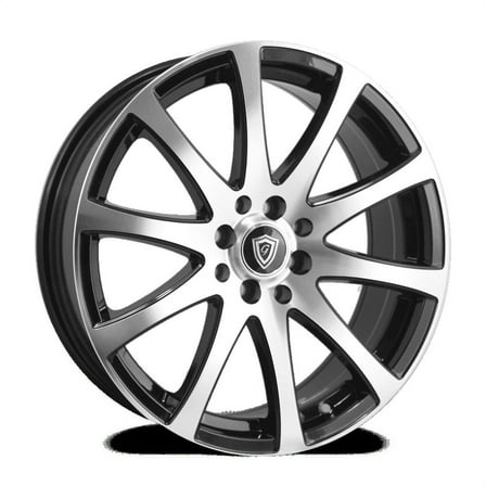 17X7.5 10-114.3/120 G-LINE #0001 Black / Polish Face Wheel (B-P) 35/74.1