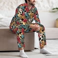 thumbnail image 6 of KLL Different Cats 1 Sleepwear Mens Flannel Pajamas,Long Cotton Pj Set, 6 of 7
