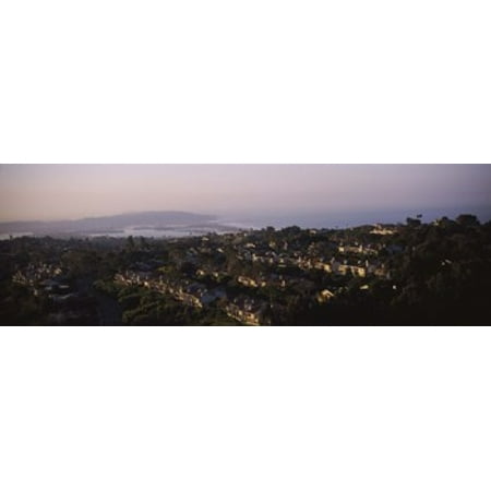 Mission Bay Beaches High angle view of buildings in a city Mission Bay La Jolla Pacific Beach San Diego California USA Poster Print ()