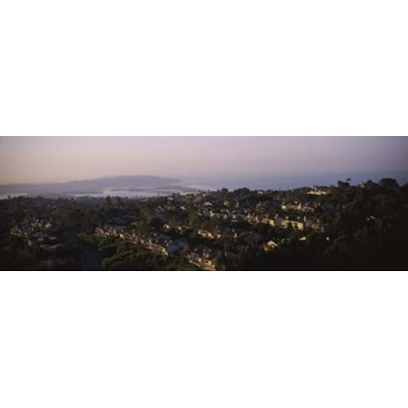 High angle view of buildings in a city Mission Bay La Jolla Pacific Beach San Diego California USA Poster