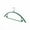 Green, variant on Velvet Clothes Hangers, Space Saving Non Marking Non Slip Slim Hangers with Chrome Hooks, 10 Pack, Contoured Shoulder Design for Clothing Organization and Closet Optimization