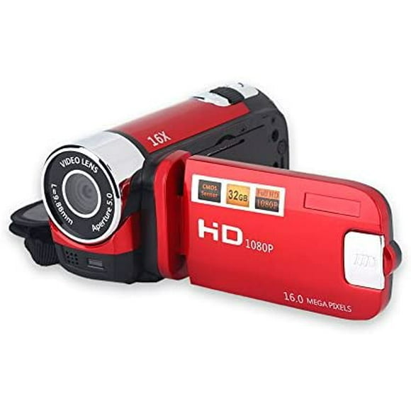 Video Camera Camcorder,Portable 2.7 Inch Full HD 16X Digital Zoom Camcorder,Vlogging DV Camera Recorder with 270 Degree