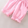 thumbnail image 7 of Toddler Baby Girls Summer Clothes Set Kids Print T-shirt Short Sets Outfits for 1-4 Years Old, 7 of 7