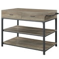 thumbnail image 2 of CLEARANCE! ACME Macaria Kitchen Island, Rustic Oak & Black Finish AC00403, 2 of 5