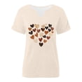thumbnail image 4 of Shadoumai Valentines Shirts for Women Plus Size Cute 3/4 Sleeve Funny Graphic Tee Shirt Heart Shaped Fashion Casual Clothes Tops, 4 of 4