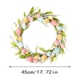 thumbnail image 3 of BingTong Artificial Easter Wreath – Hanging Simulation Garland With Pastel Easter Eggs And Berries For Wall Decor Window Door at Home Office Porch Indoor Outdoor Parties B, 3 of 9