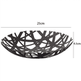 thumbnail image 2 of 2X 2498 Frutero de torre - Soporte para cesta de mostrador, color negro, 2 of 6