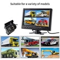 thumbnail image 5 of Backup Camera Hard Wired Backup Camera 9'' Quad Split Screen HD Rear Backup Camera Monitor System, Waterproof IR Night Vision Backup Camera for Trucks,Trailer Heavy,Box,RV,Camper Bus Rearview Camera, 5 of 5