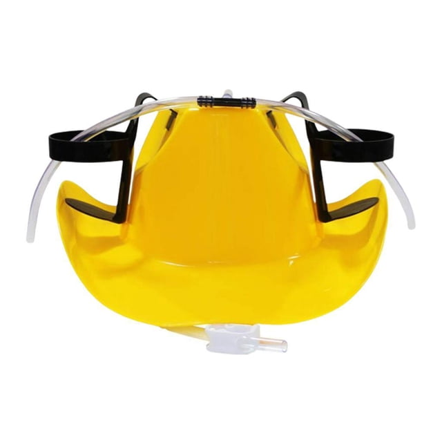 Kearding Beer Hat Drinking Cup Cowboy Colour 3 Sides Two Holder Decoración del hogar Amarillo
