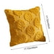 thumbnail image 3 of Juego de Cojines Autumns Plush | Bordado Tridimensional de Hojas | Decoración para Sofá para Fiestas de Cosecha | 45X45Cm | Amarillo | 1 Funda de Cojín, 3 of 6