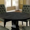 thumbnail image 6 of Furniture of America Kabini Wood Round Pedestal Dining Table in Antique Black, 6 of 13