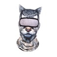 thumbnail image 4 of Pasamontañas para animales, mascarilla cómoda, resistente al viento, para esquí Gato negro, 4 of 9