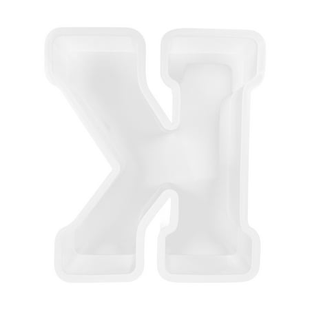 

KKCXFJX Kitchen Gadgets Large Alphabet Epoxy Resin Mould English Letter Silicone Mold 3D Alphabet Letter Gifts