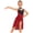 Burgundy, variant on Doomiva Kids Girls Lyrical Dance Dress Rhinestone Ballet Gymnastics Leotard Ice Skating Dress for Competition Dark Green 6