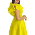 thumbnail image 2 of Womens 2025 Casual Cap Sleeve Wrap Mini Dresses Wedding Guest Flowy Ruffle Dress, 2 of 5