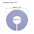 thumbnail image 2 of Unique Bargains Round Blank Wardrobe Size Separators Clothes Divider, Gray 20 Pack, 2 of 5