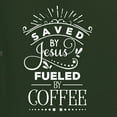 thumbnail image 5 of Wild Bobby Saved By Jesus Fueled By Coffee Inspirational/Christian Men Long Sleeve Shirt, Forest Green, Small, 5 of 5