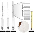 thumbnail image 2 of Professional Alcohol Meter Set Of 3 Hydrometers With Graduation From 0 To 100% + Thermometer To Measure The Alcohol Content Of Eau-de-vie, Whisky, Vo, 2 of 5