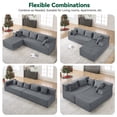thumbnail image 4 of Behost 105" Modular Sectional Sofa for Living Room, Boneless L Shaped Cloud Couch with Chaise, Corduroy Gray, 4 of 11