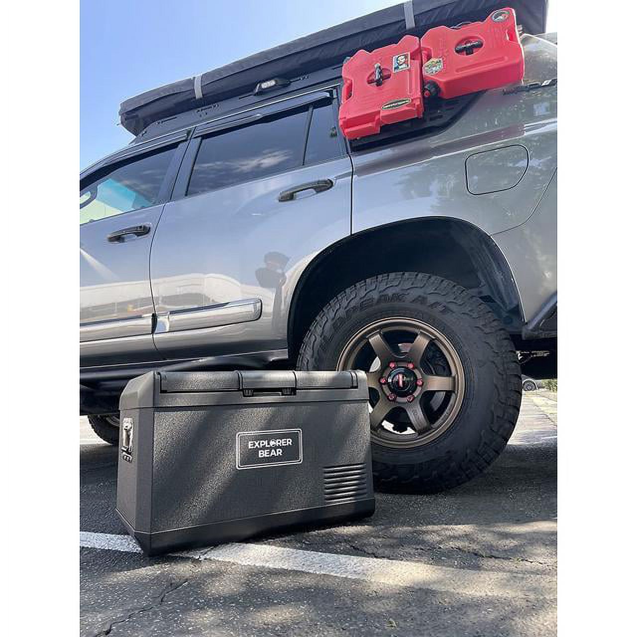 12V Car Fridge 50L 12/24V DC 110-240V AC Portable Freezer Compressor Cooler 0℉-50℉ 3-Year Warranty