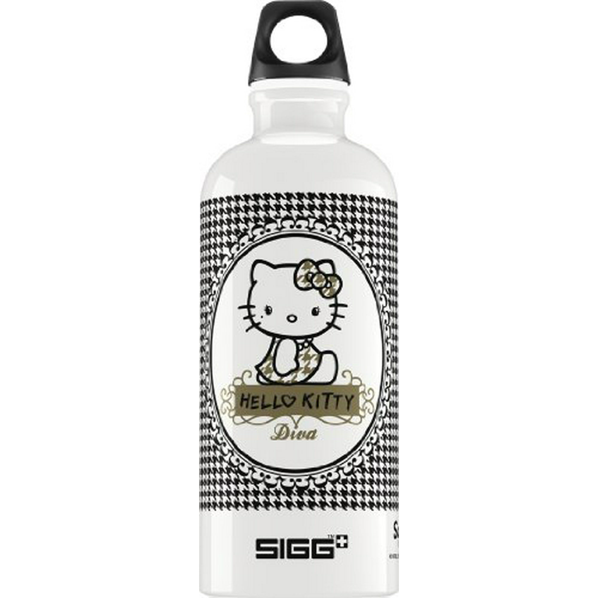 Sigg Hello Kitty Pepita Diva Water Bottle 0 6 Liter White Black Walmart Canada