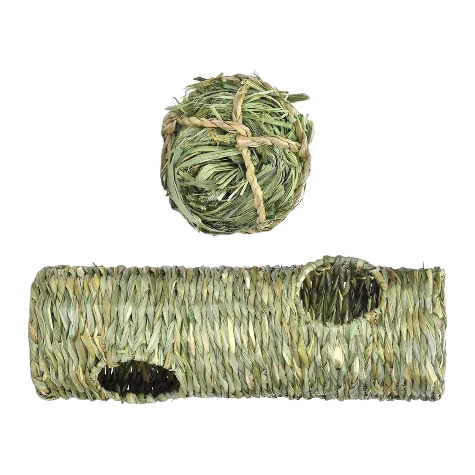 Bvdfgk Grass Tunnel Toy, Lightweight Nest Interactive Toy Hideaway Tube Toy for Hamster