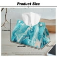 thumbnail image 7 of ZUXONGSY Marble Stripes Tissue Box Covers PU Leather Tissue Cube Box Cover with Buckle Rectangular Tissue Box Cover Easy to Carry Stylish Tissue Box Cover for Business Travel, 7 of 7