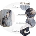 thumbnail image 6 of Shower Curtain Grey Marble Ink Luxurious Graphic Shower Curtains for Bathroom Decor Abstract Texture Shower Curtain Sets with Hooks Waterproof Fabric Bath Curtain Extra Long 72" X 84", 6 of 6
