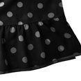 thumbnail image 4 of FRSASU Plus Size Summer Tank Dress for Women Casual Sleeveless Crewneck Polka Dot Printed Ruffle Dress Black, 4 of 7