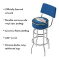 thumbnail image 3 of Trademark Fabulous Las Vegas 40" Padded Bar Stool with Back, Chrome, 3 of 6