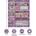 thumbnail image 4 of 18th Birthday Gifts for Girls-18th Birthday Gift Ideas-Happy 18th Birthday Gifts-18th Birthday Gifts for Daughter-Gifts for 18th Birthday Girl from Sister/Aunt/Adult 18 Years Old Blanket 60"x50", 4 of 6