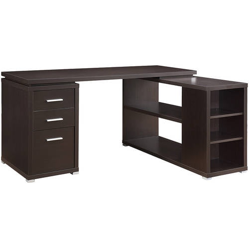 Coaster Yvette Collection LShaped Reversible Desk, Multiple Colors