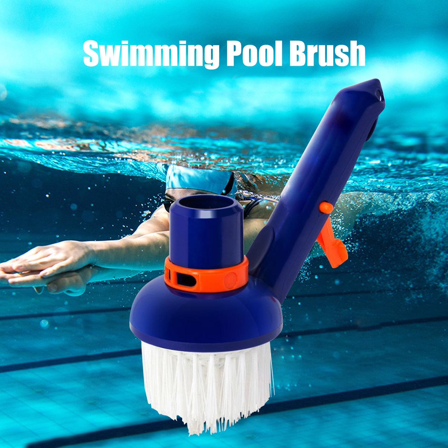 Gecheer Swimming Pool Corner Brush Heavy Duty Scrubbing Power Aquarium