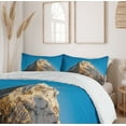 thumbnail image 6 of Ambesonne Nature Duvet Cover Set, Himalaya Mountains, 2-Calking, Blue Brown, 6 of 7