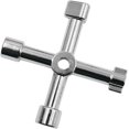 thumbnail image 1 of 1 piece multifunctional utility wrench 4 points universal water meter wrench electrical cabinet wrench elevator water meter electrical cabinet valve, 1 of 5