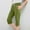 Green, variant on ZOYOEN Girls Capris with Pockets- Soft Drawstring Elastic Waist Casual Active Shorts Gray Size 4-12